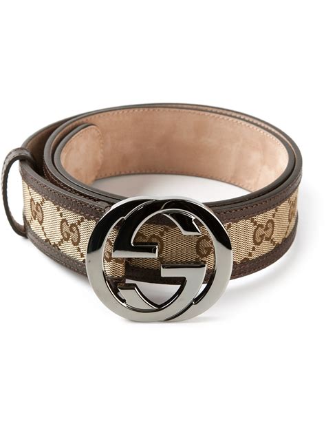 gucci monogram belt trim